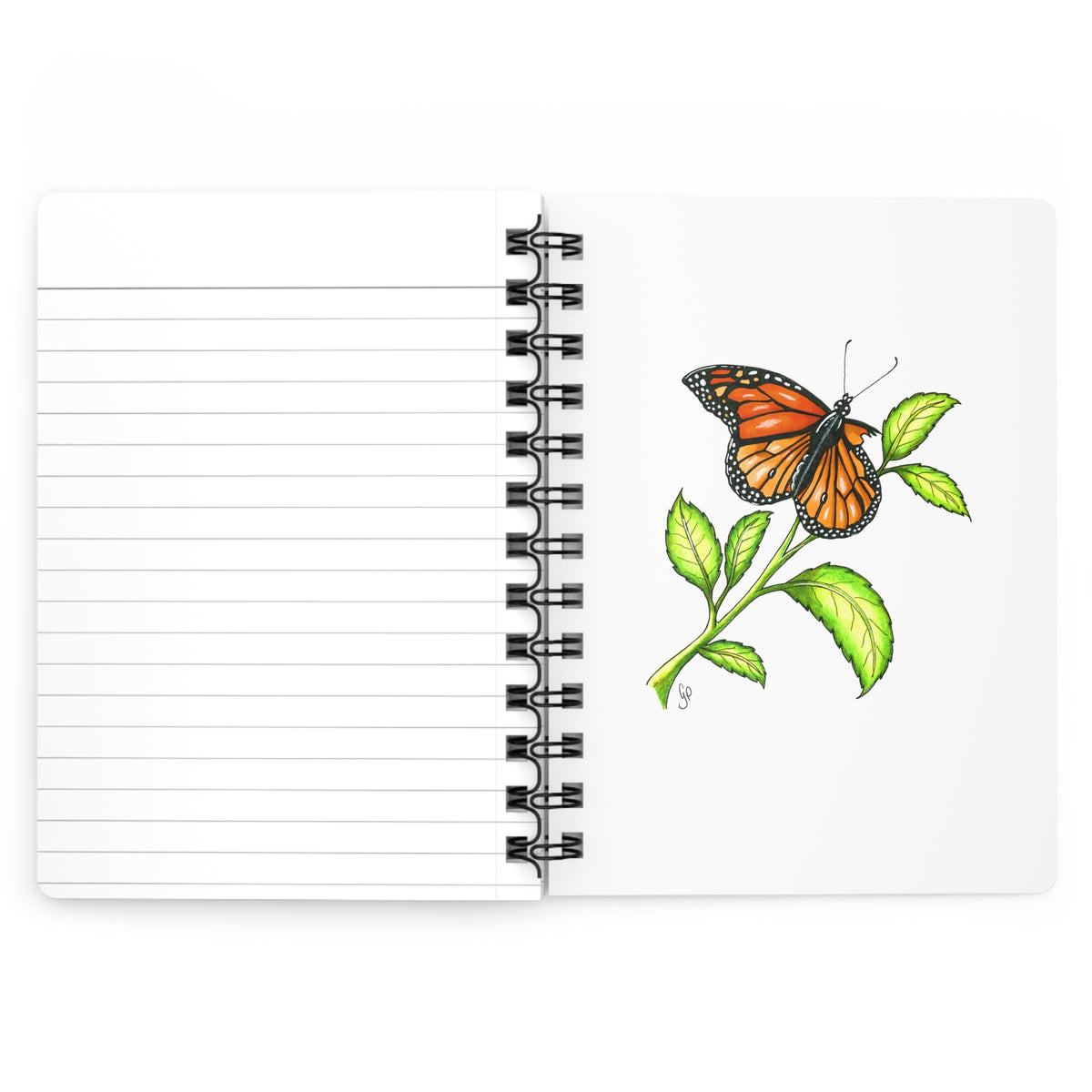 Larry The Butterfly Spiral Bound Journal