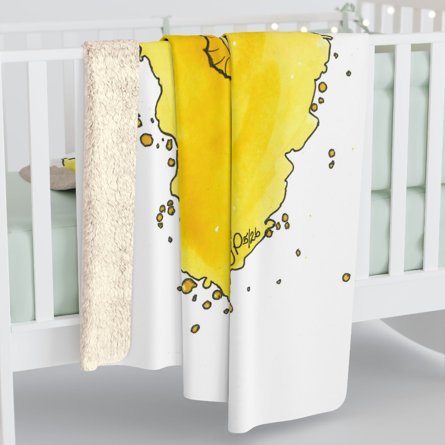 Daisy Trio Sherpa Fleece Blanket
