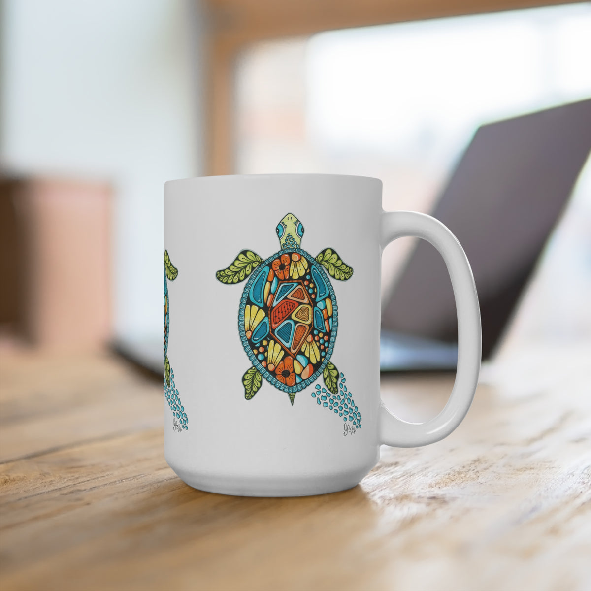 Sea Turtle Mug 15oz
