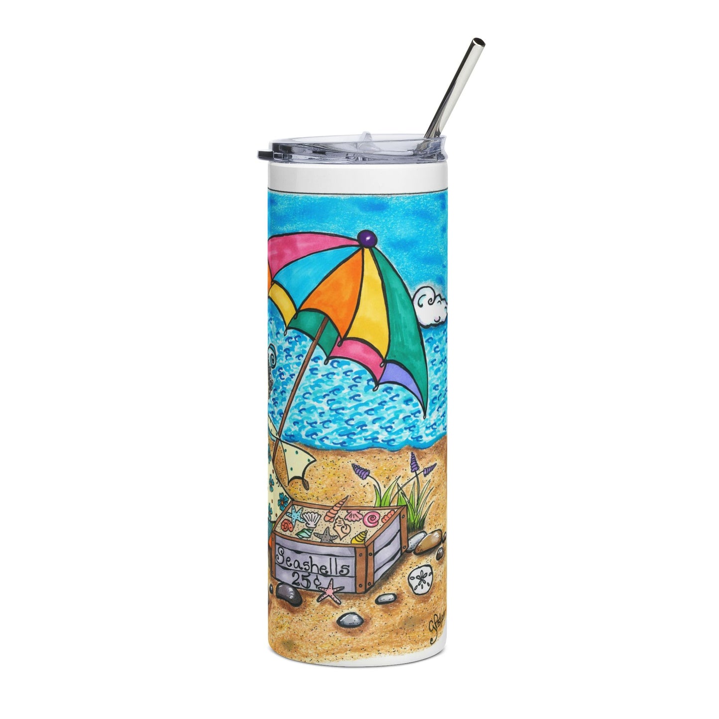 Happy Place Stainless Steel Tumbler, 20oz