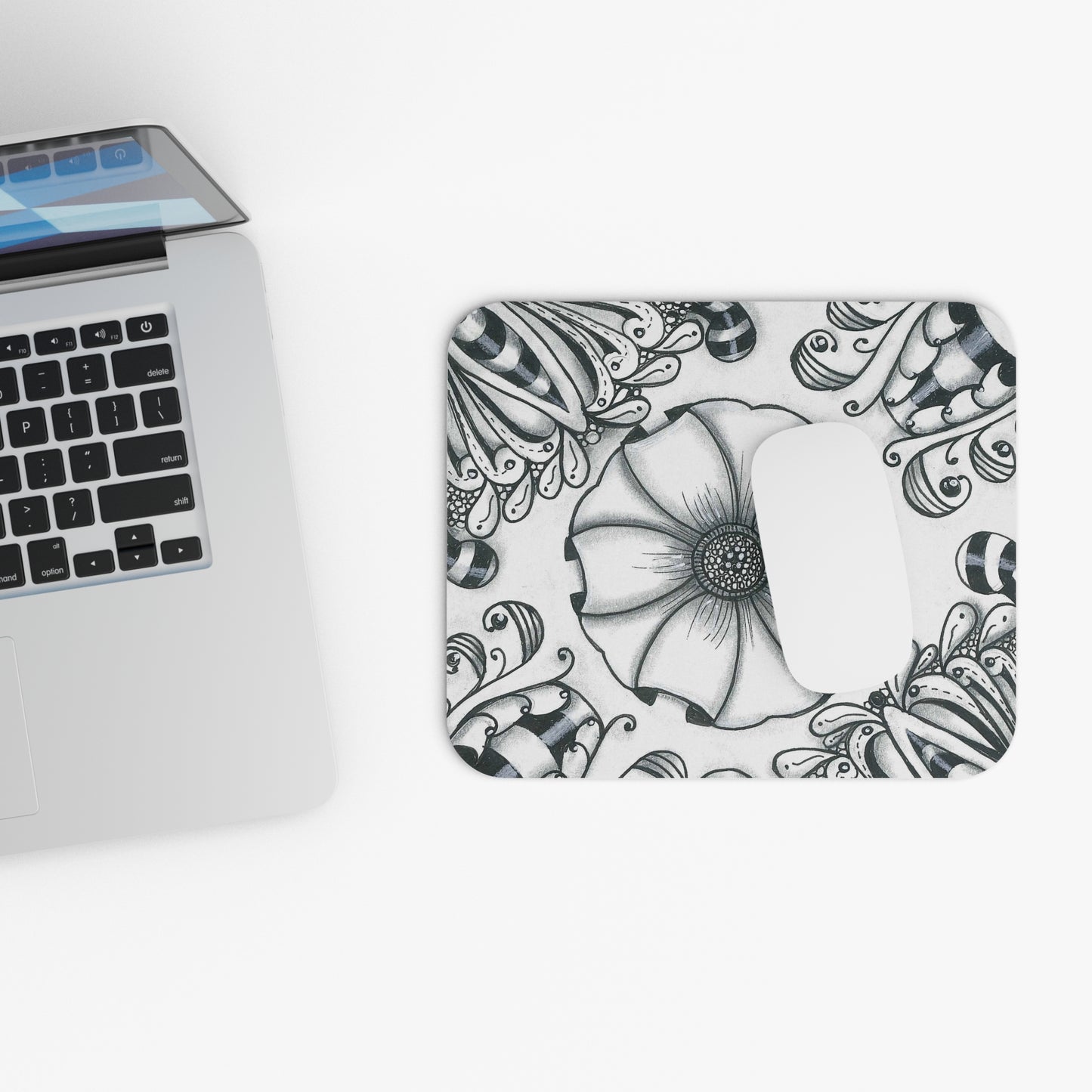 Zentangle Fantasy Mouse Pad (Rectangle)