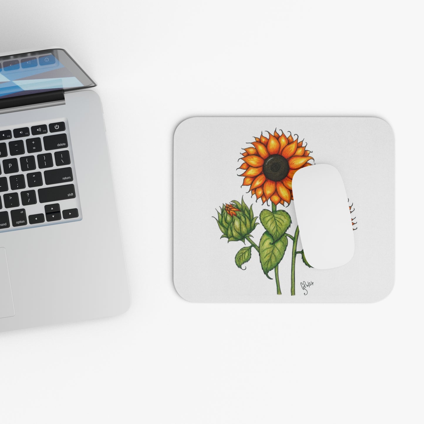 Something About Sunflowers Mouse Pad (Rectangle)