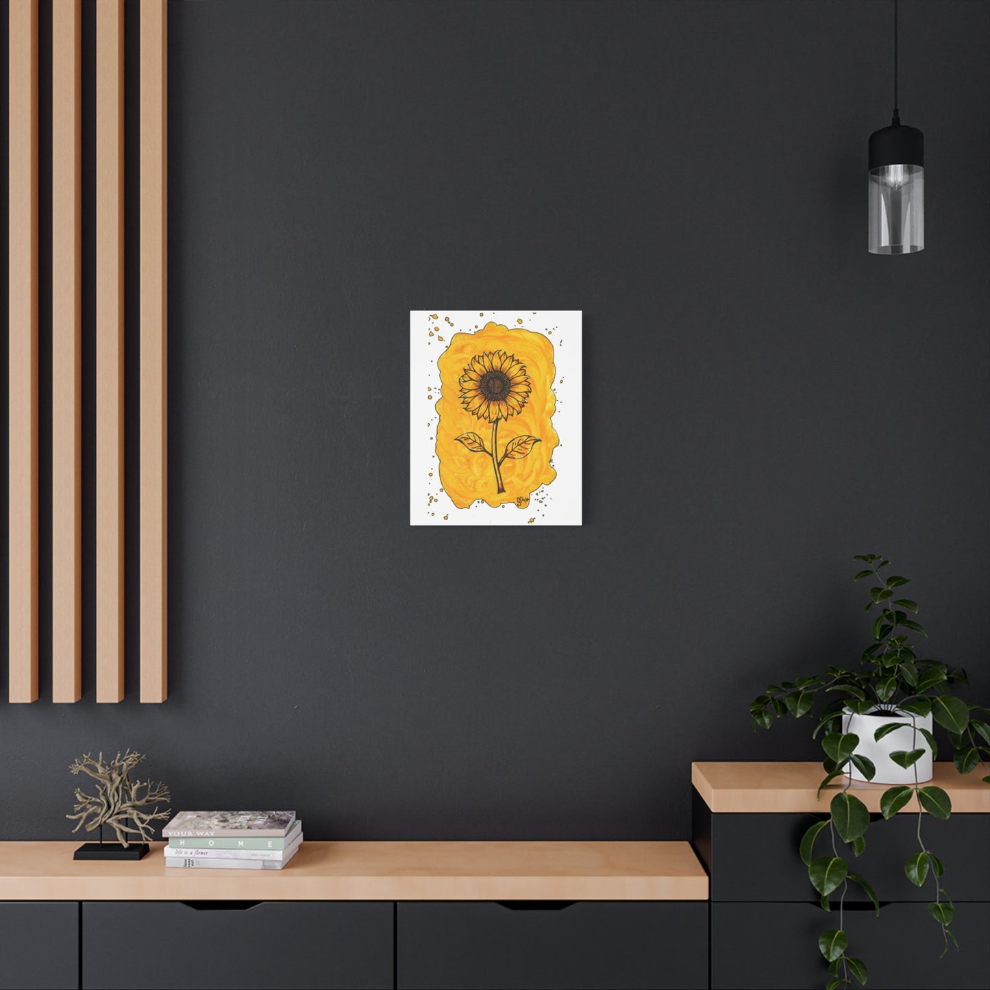 Sunflower Splash on Canvas