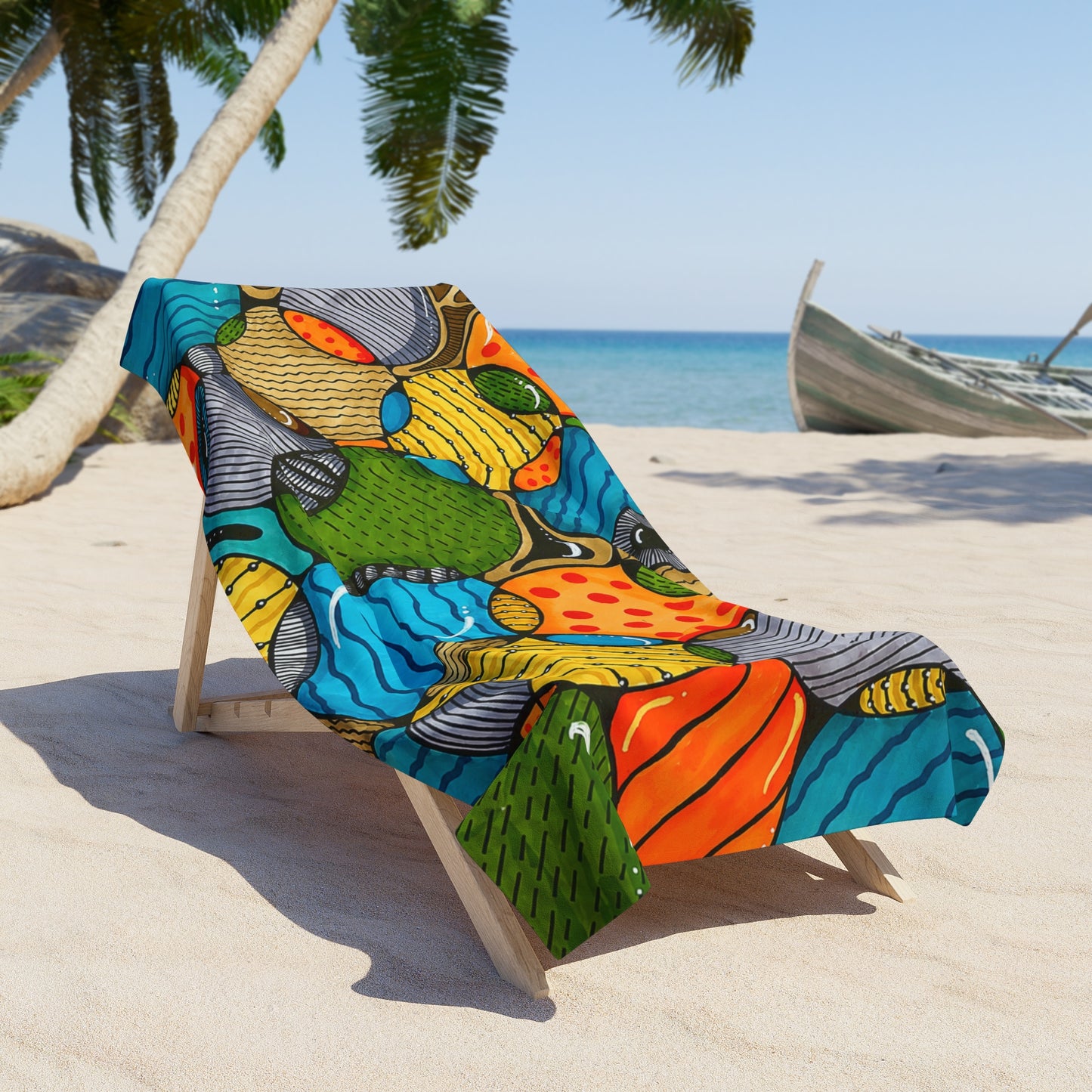 Funky Bubbles Beach Towel