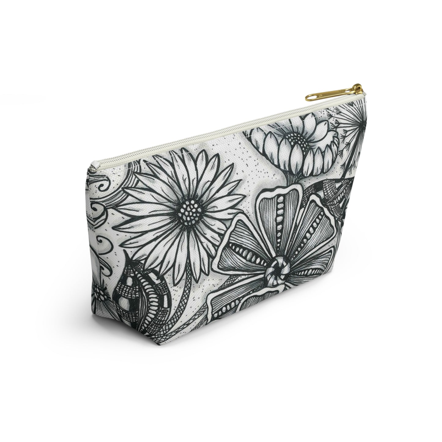 Zen Flowers Accessory Pouch