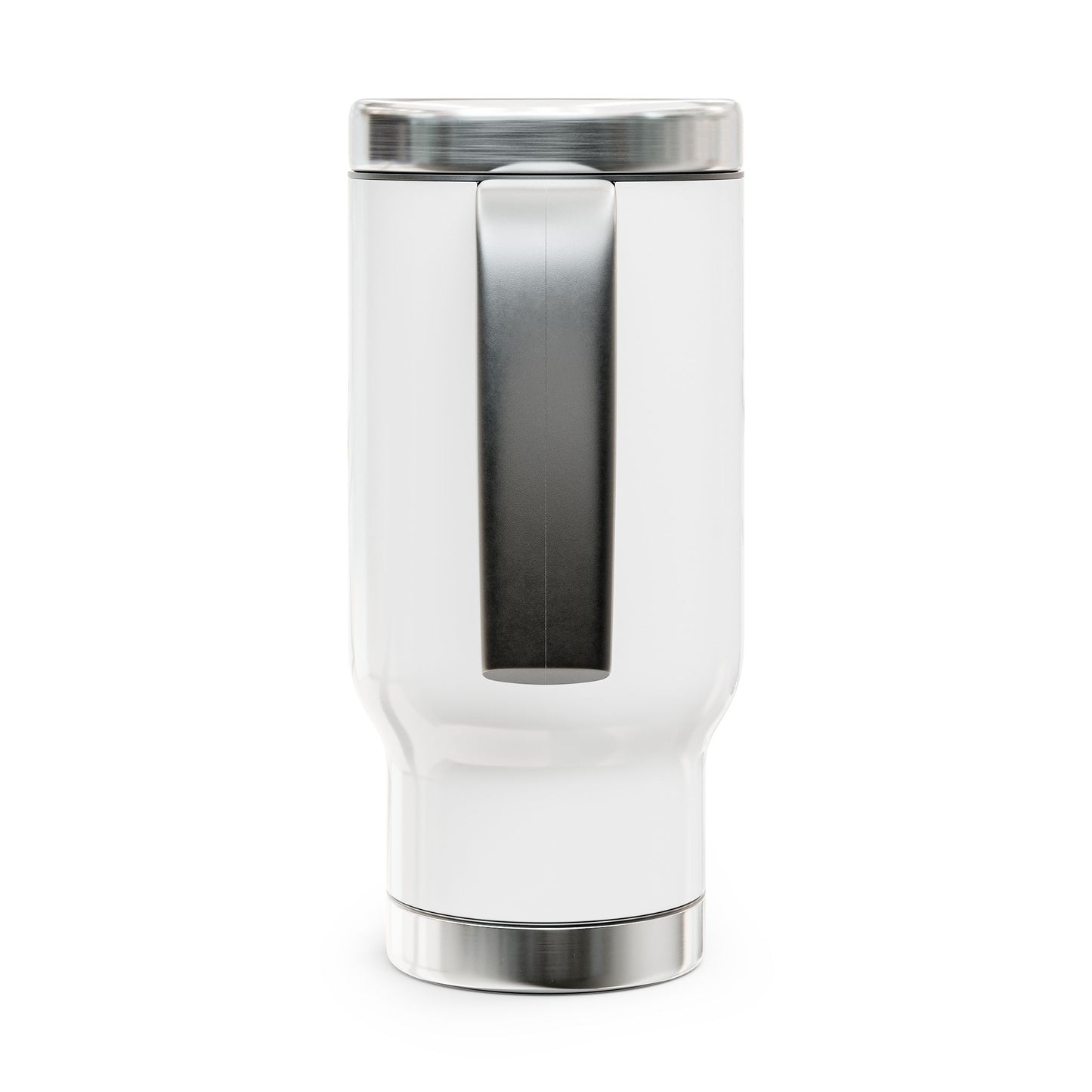 Butterfly Stainless Steel Travel Mug with Handle, 14oz