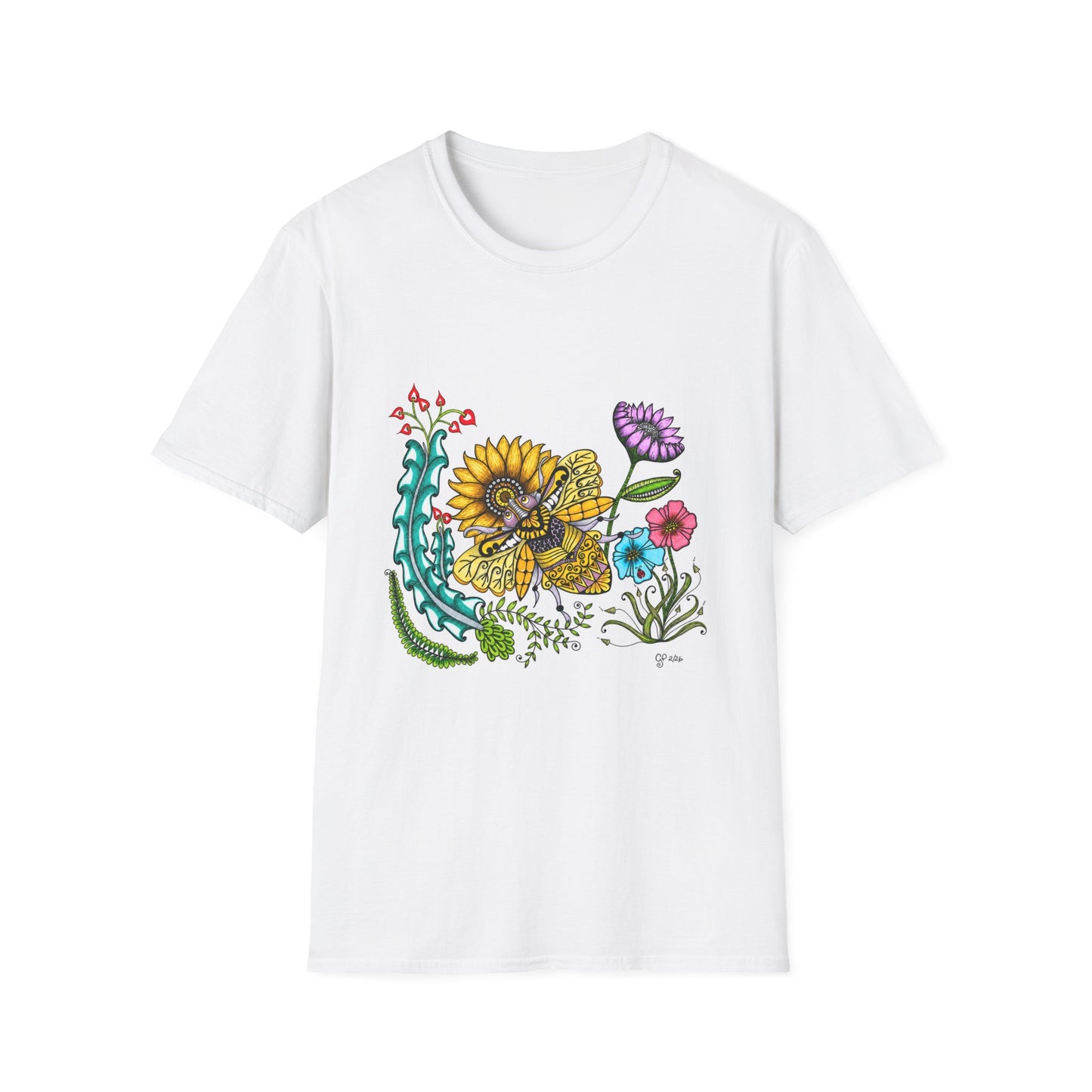 Boho Bumblebee Softstyle T-Shirt