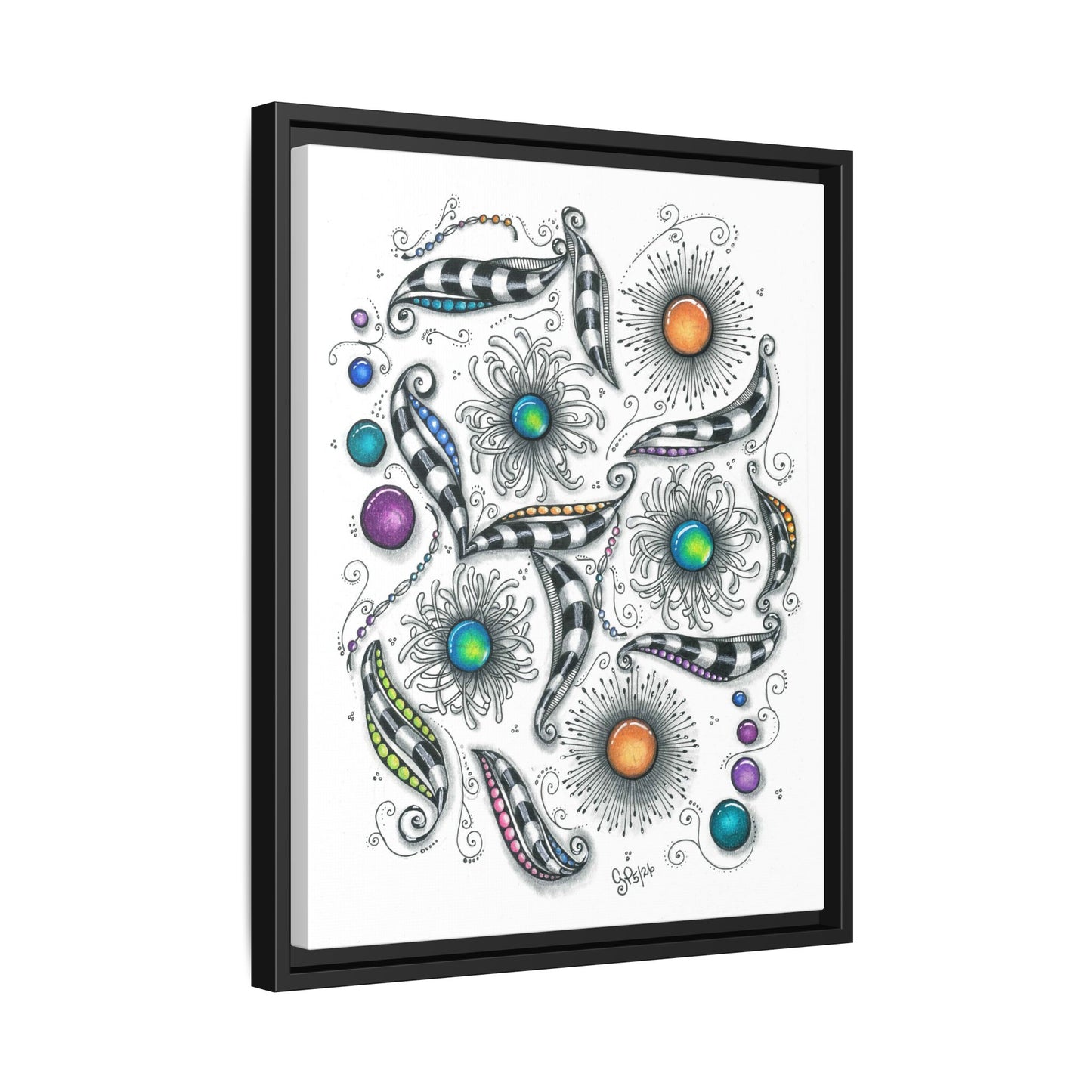 A Touch of Whimsy Matte Canvas, Framed (Multi-color)