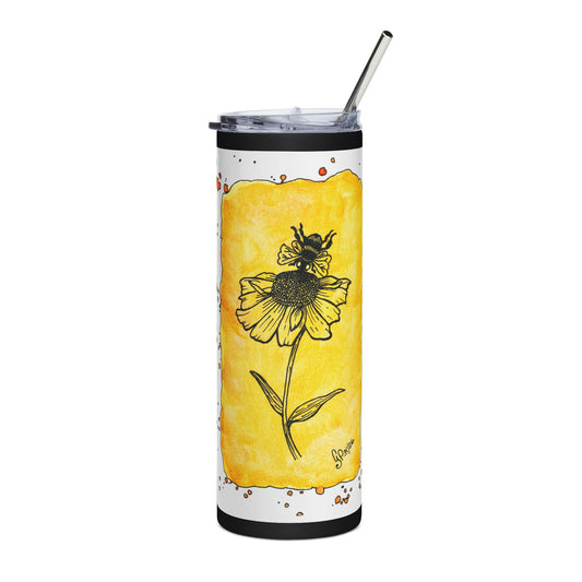 Happy Bee Stainless Steel Tumbler, 20oz