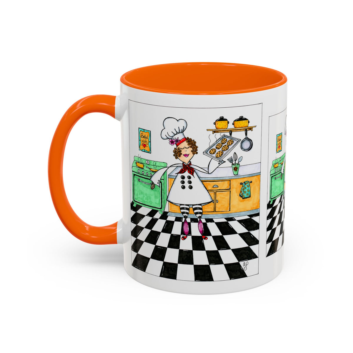She Bakes! Accent Coffee Mug (11, 15oz)