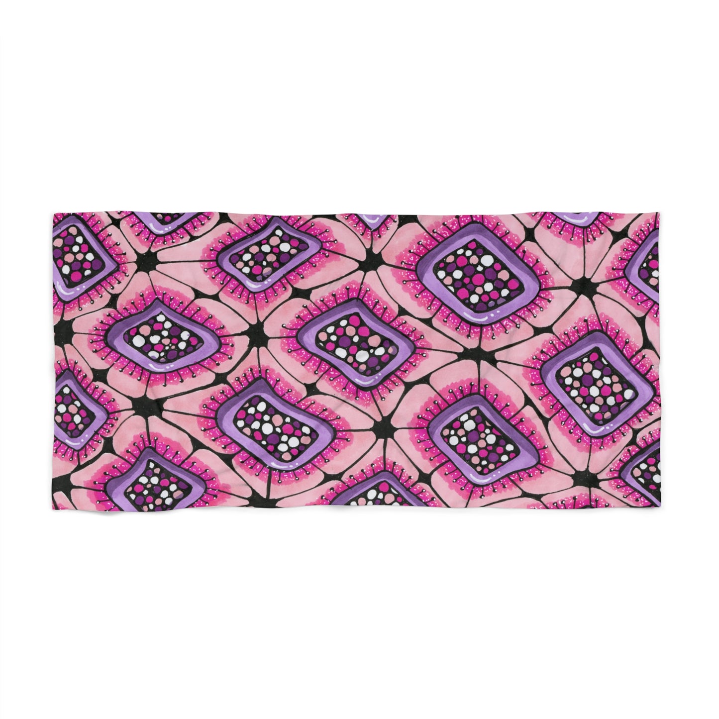 Punchy Pink Beach Towel
