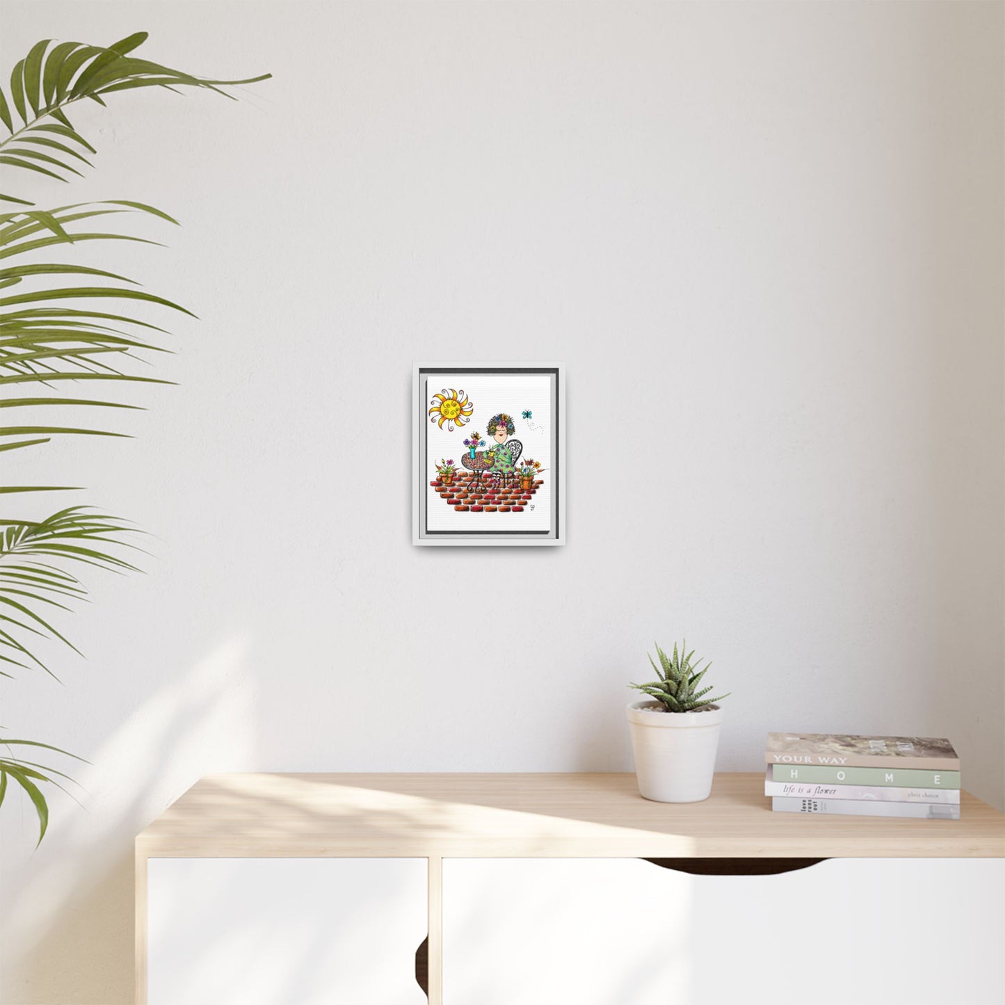 A Little Me Time Matte Canvas, Framed