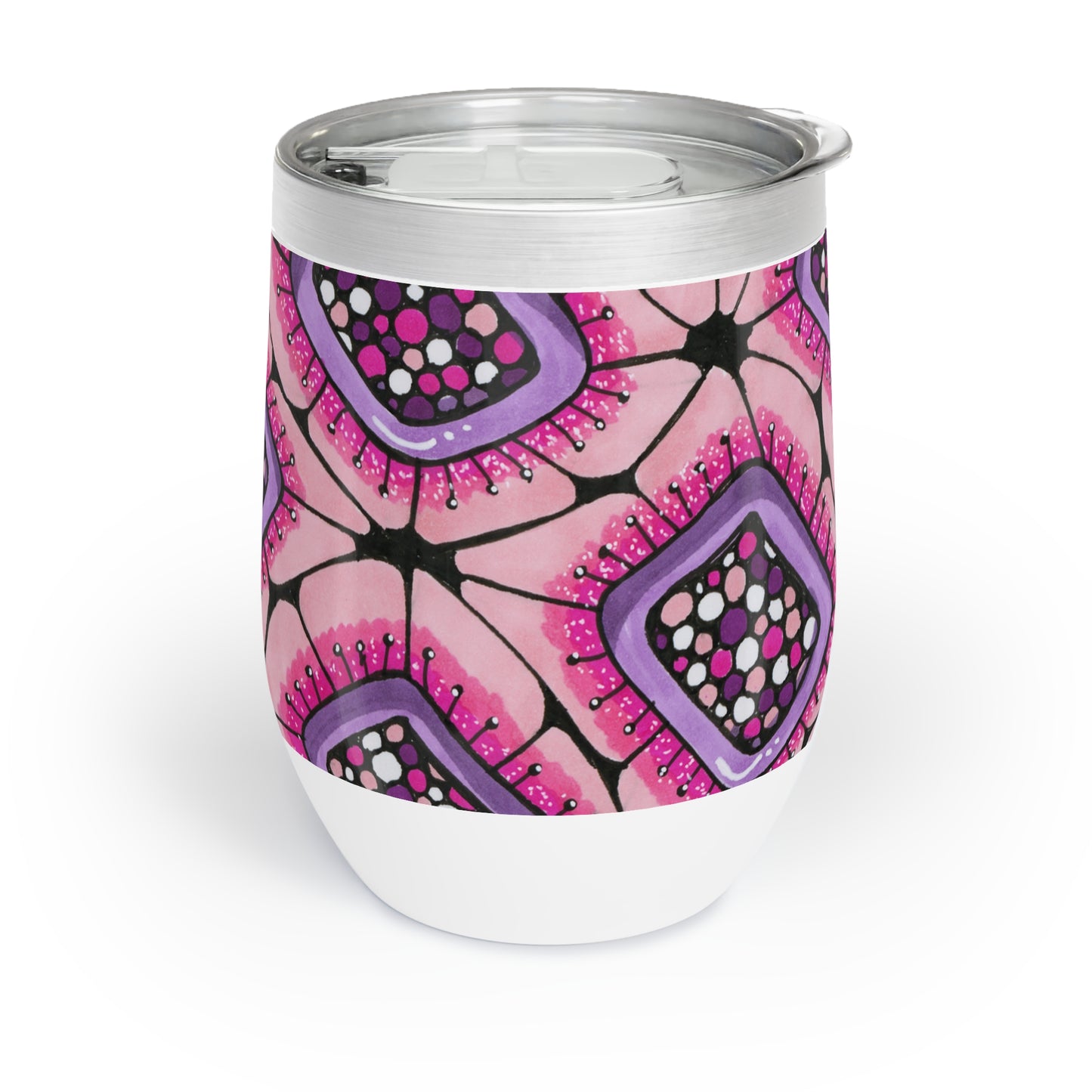 Punchy Pink Chill Wine Tumbler 12 oz.