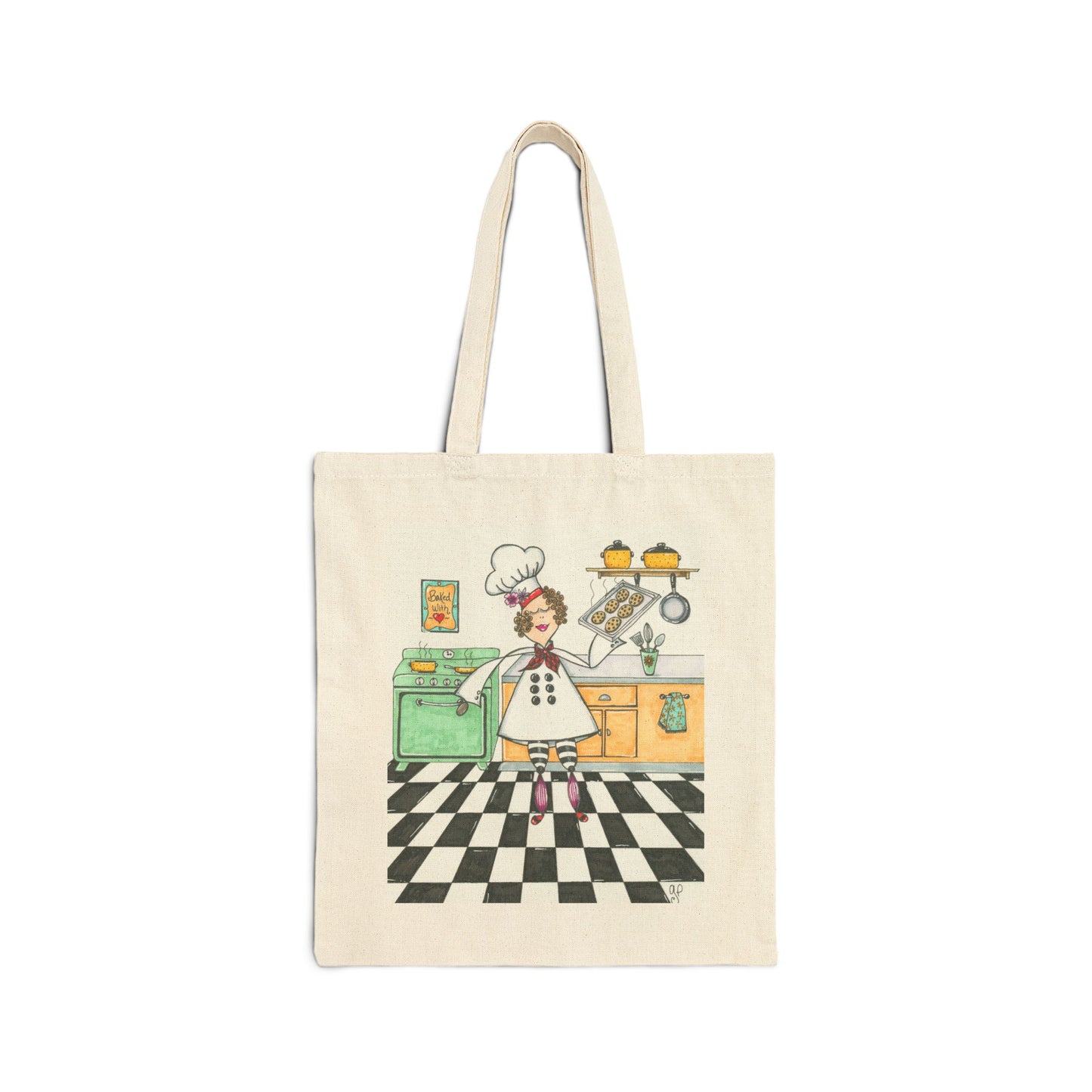 The Cookie Baker Cotton Canvas Tote Bag
