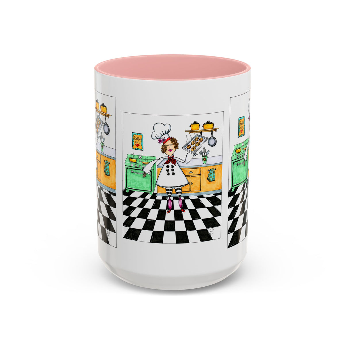She Bakes! Accent Coffee Mug (11, 15oz)