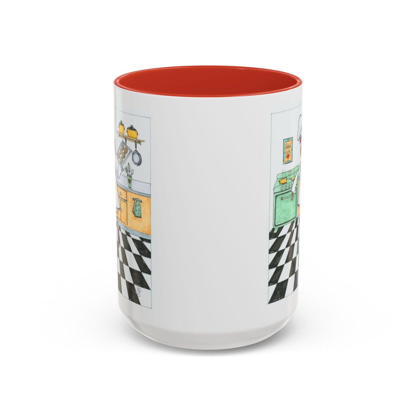 She Bakes! Accent Coffee Mug (11, 15oz)