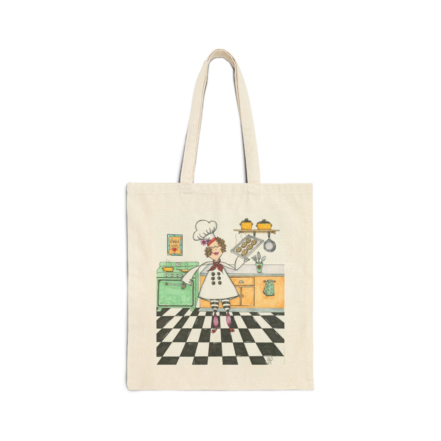 The Cookie Baker Cotton Canvas Tote Bag