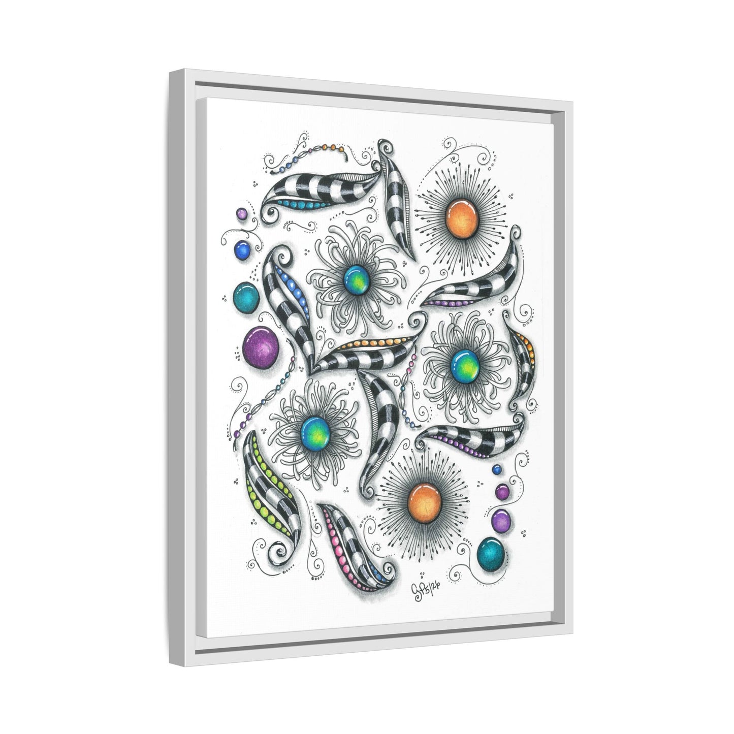A Touch of Whimsy Matte Canvas, Framed (Multi-color)