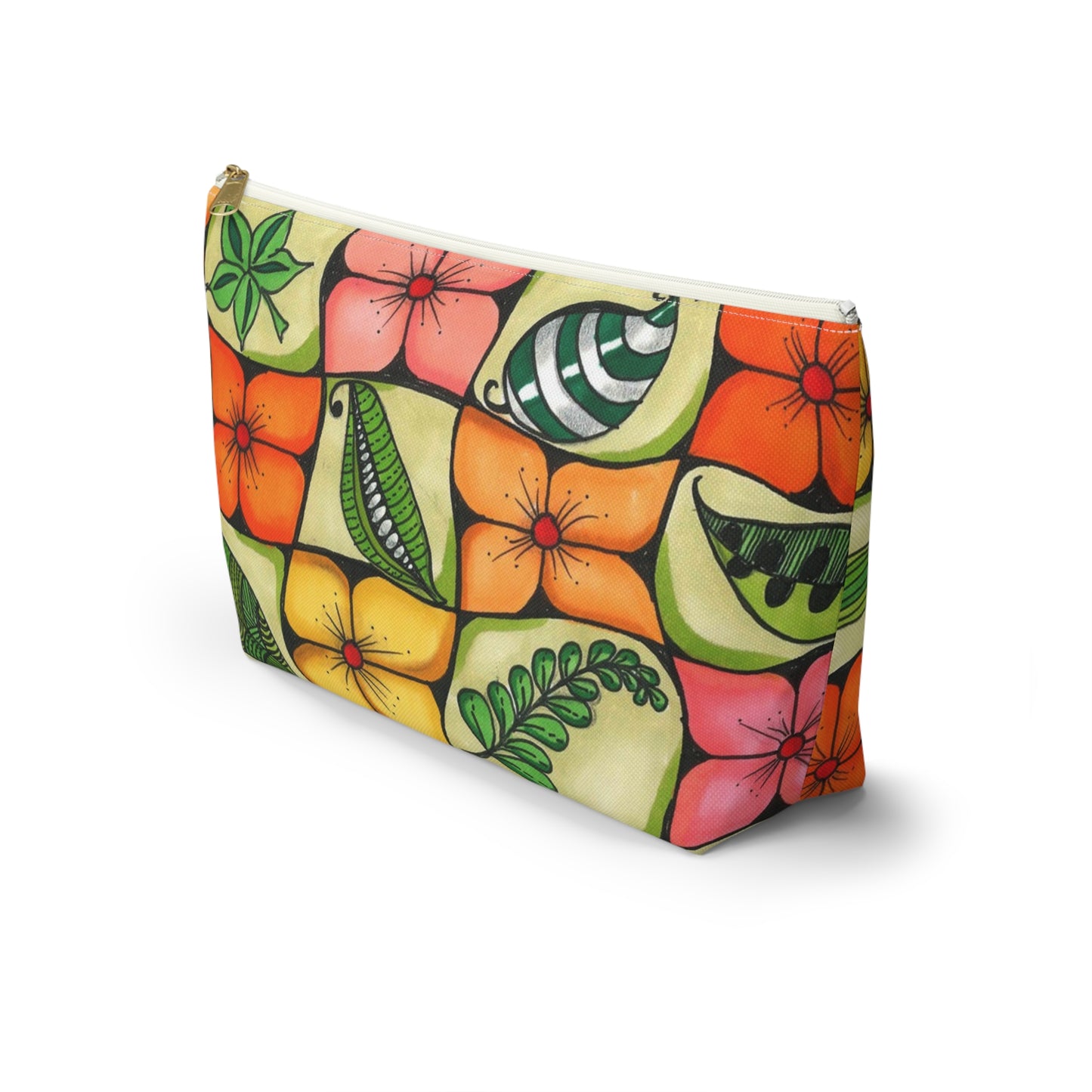 All-Over Flower Acessory Pouch