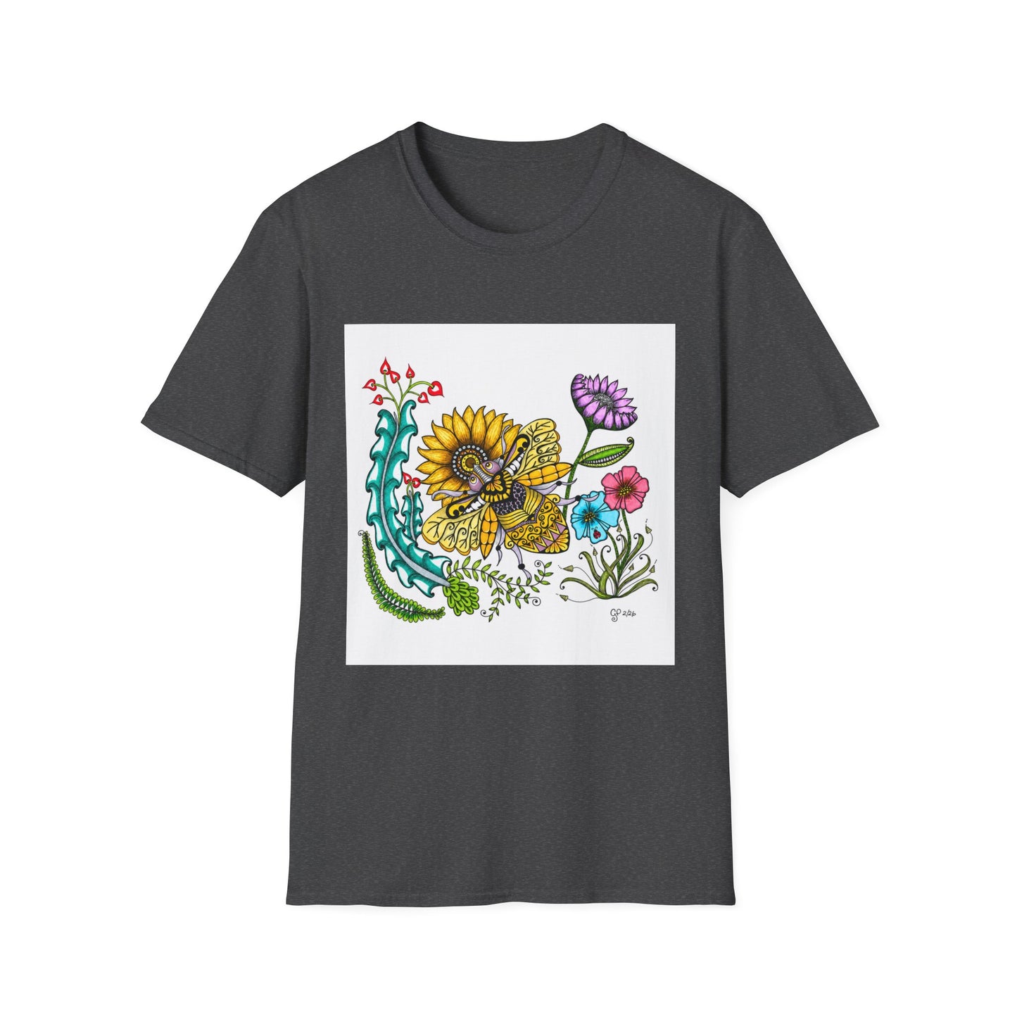 Boho Bumblebee Softstyle T-Shirt