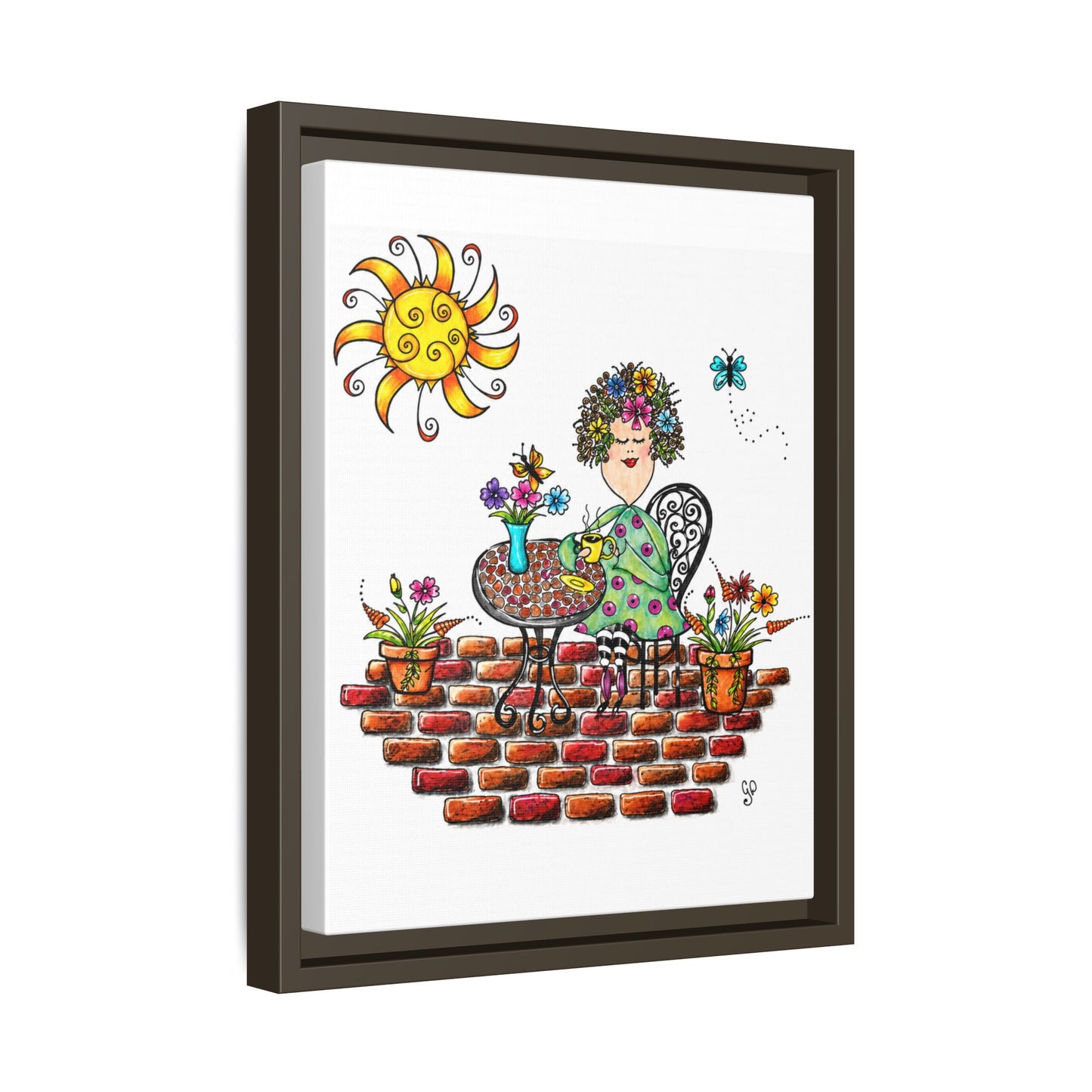 A Little Me Time Matte Canvas, Framed