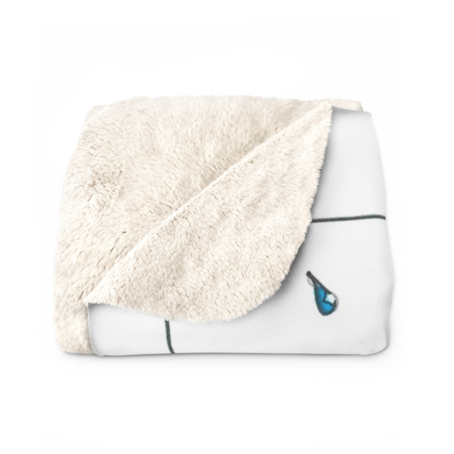 The Rain Cleansed Her Soul Sherpa Fleece Blanket