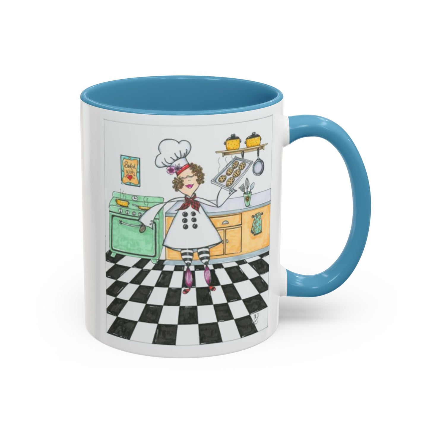 She Bakes! Accent Coffee Mug (11, 15oz)