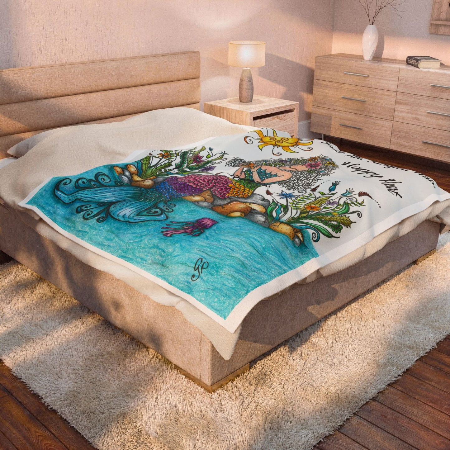 Mermaid Velveteen Plush Blanket