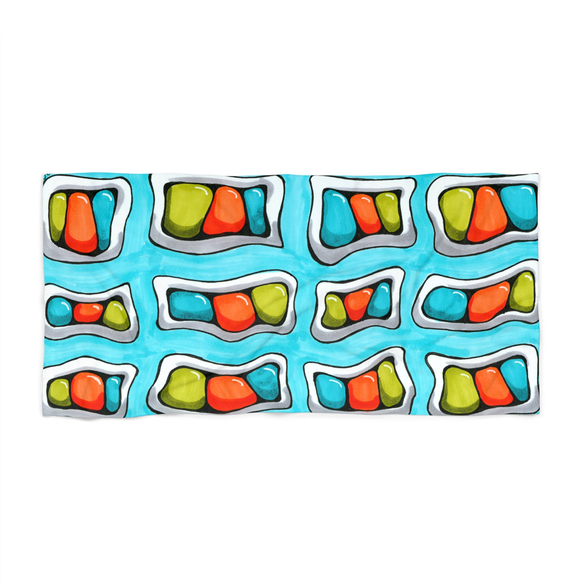 Funky Beans Beach Towel