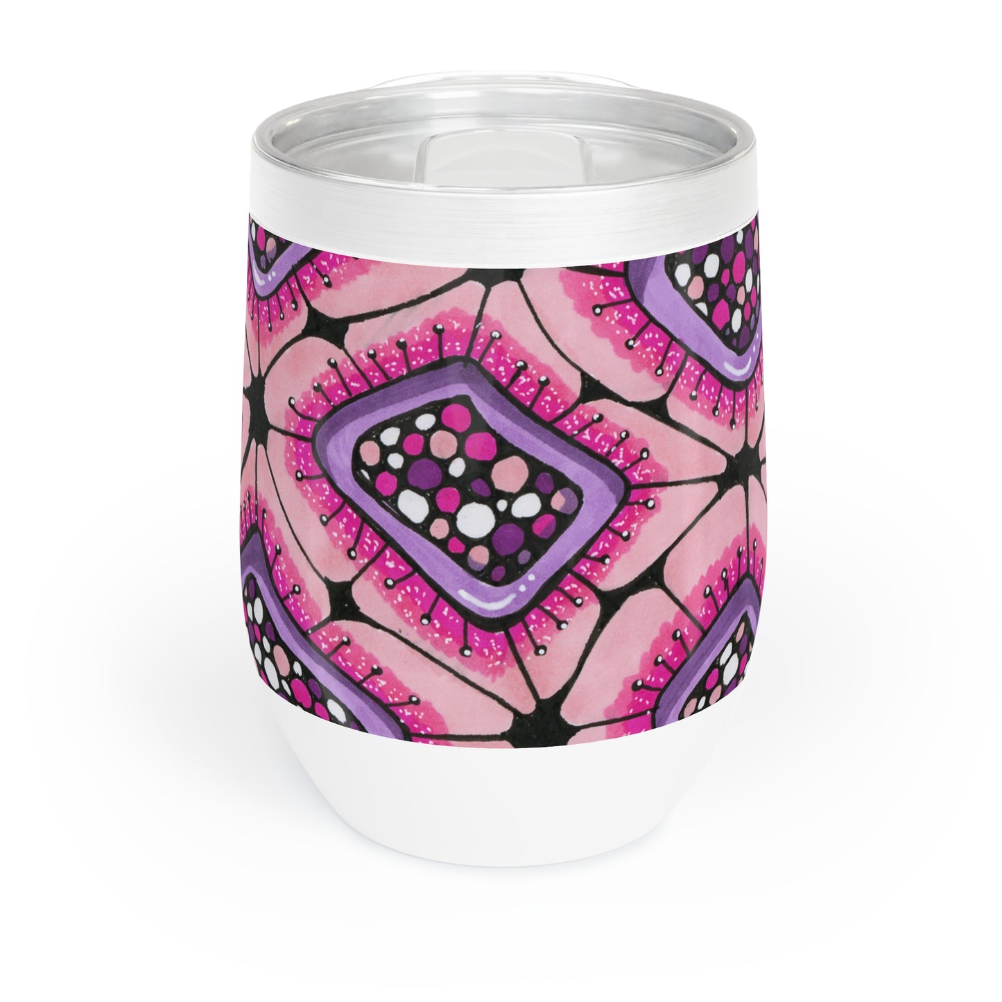 Punchy Pink Chill Wine Tumbler 12 oz.