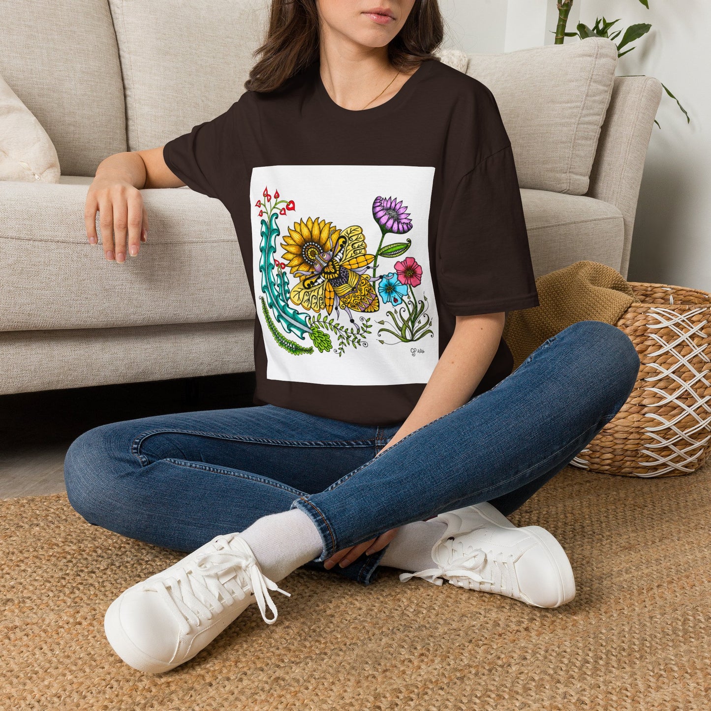 Boho Bumblebee Softstyle T-Shirt