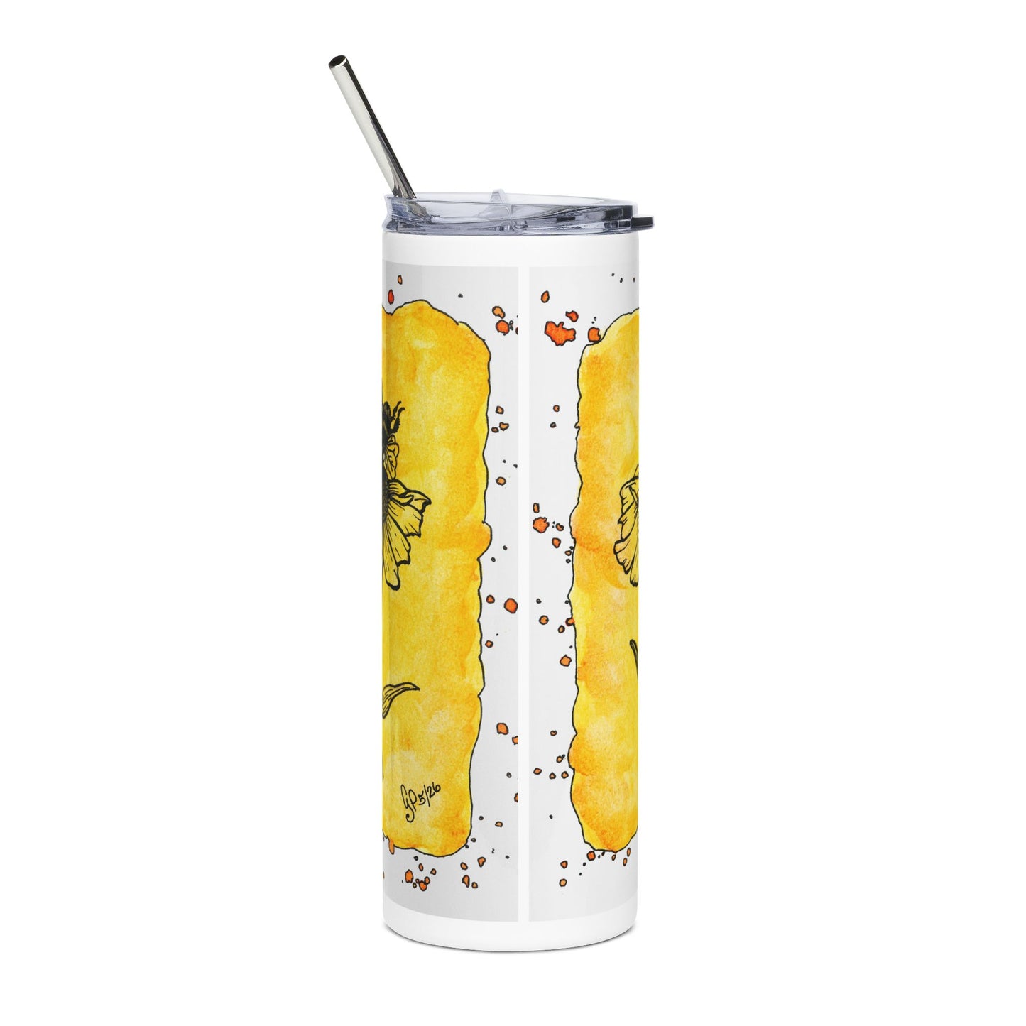 Happy Bee Stainless Steel Tumbler, 20oz