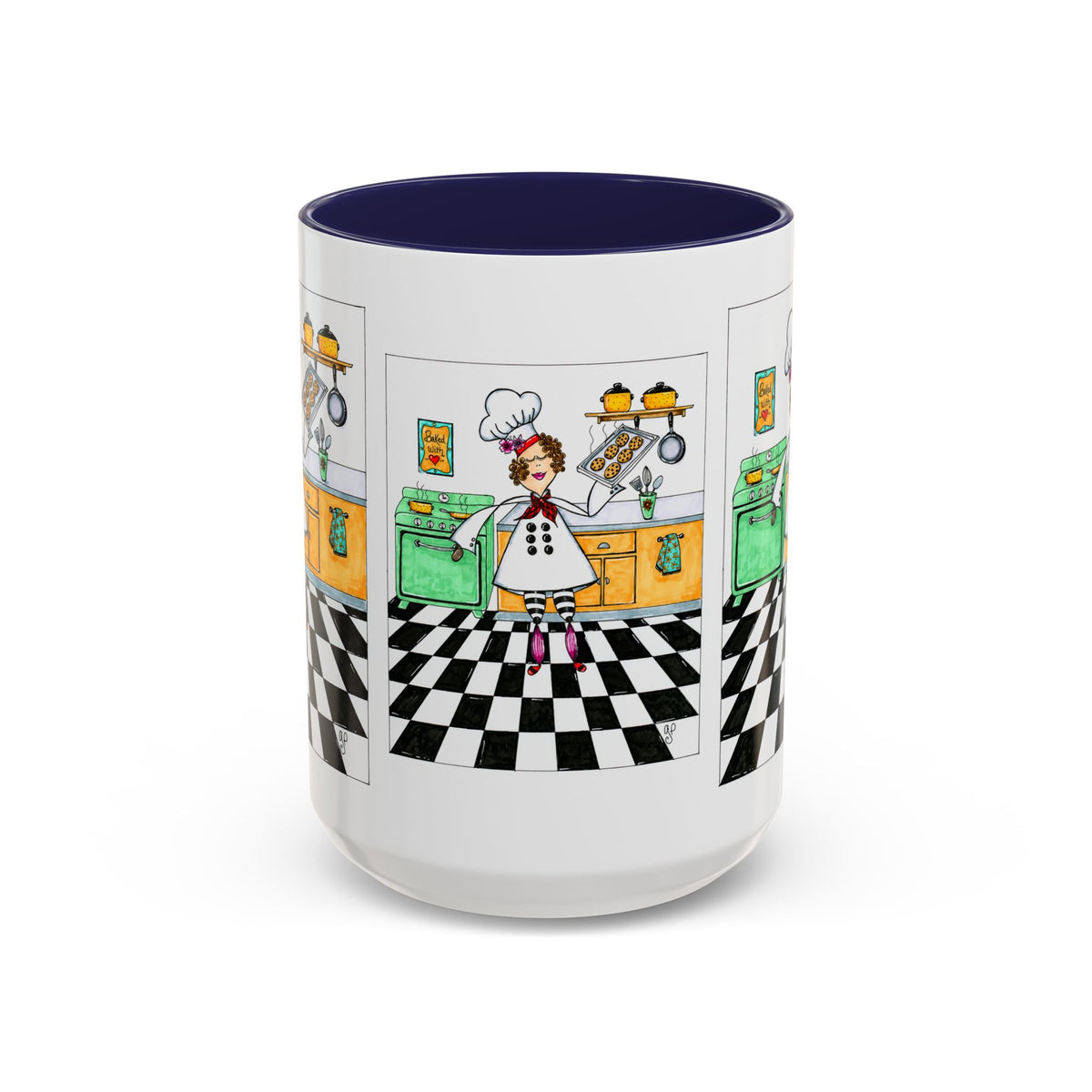 She Bakes! Accent Coffee Mug (11, 15oz)