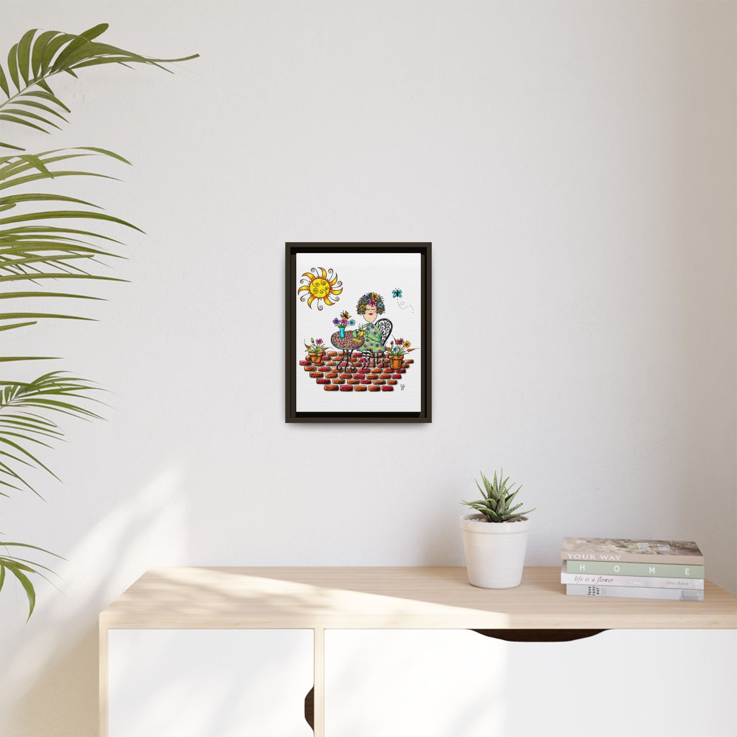 A Little Me Time Matte Canvas, Framed