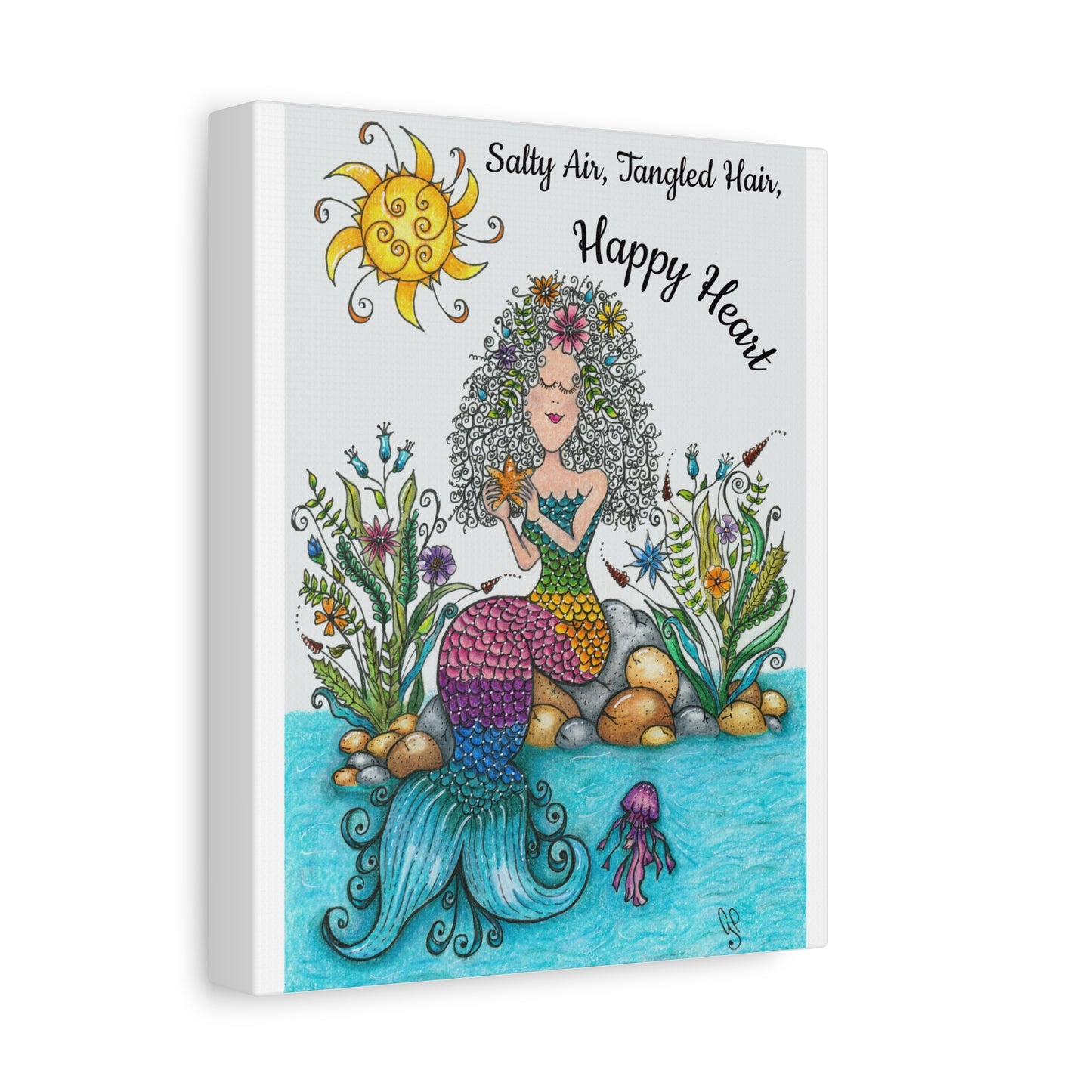 Mermaid Matte Canvas, Stretched, 1.25"