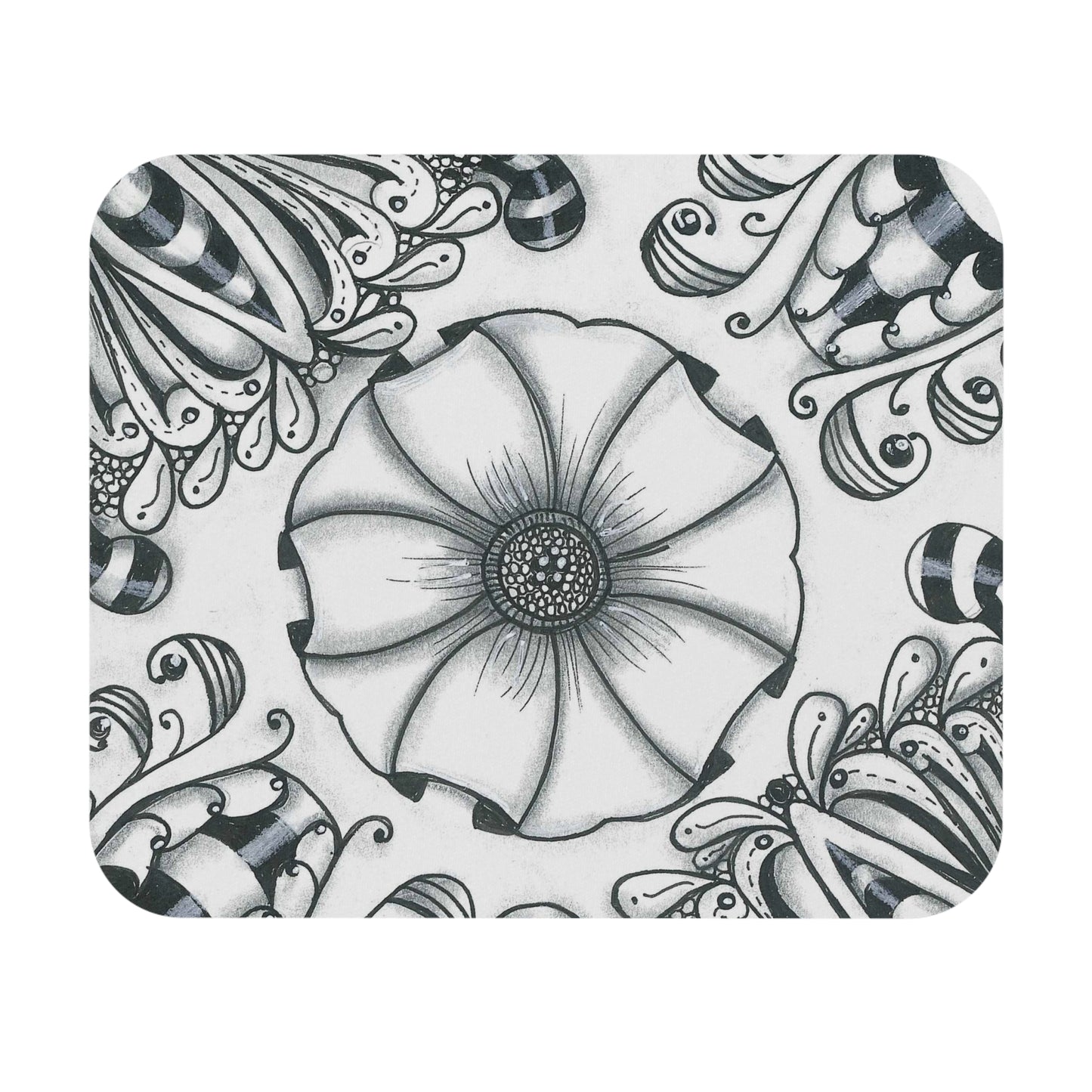 Zentangle Fantasy Mouse Pad (Rectangle)