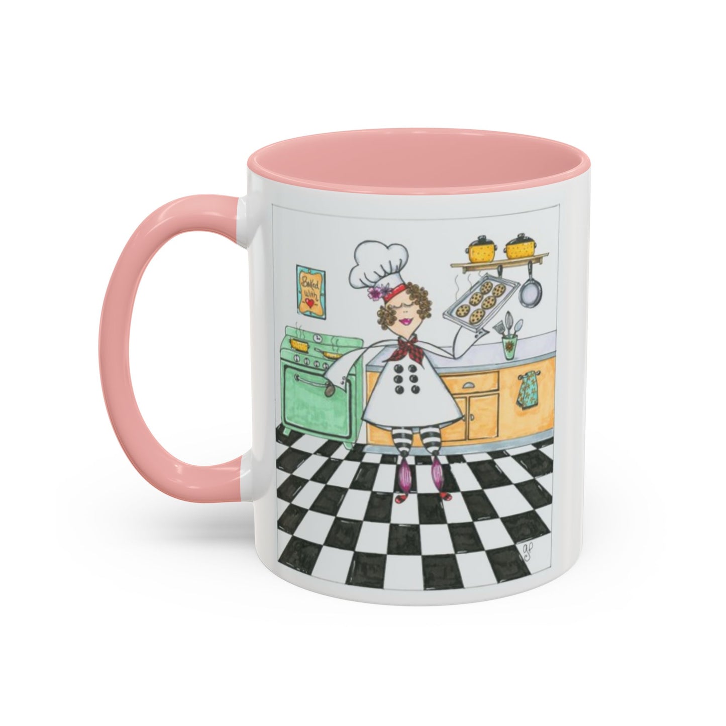 She Bakes! Accent Coffee Mug (11, 15oz)