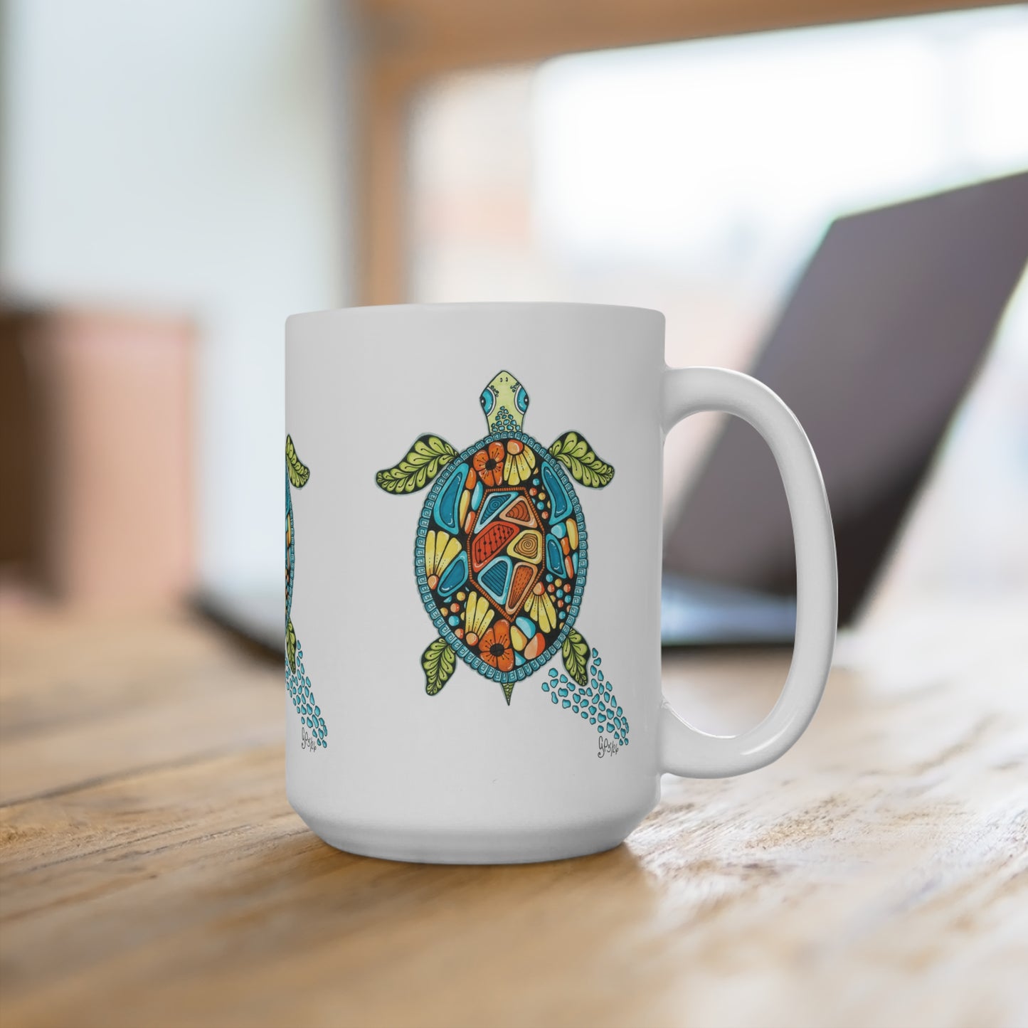 Sea Turtle Mug 15oz