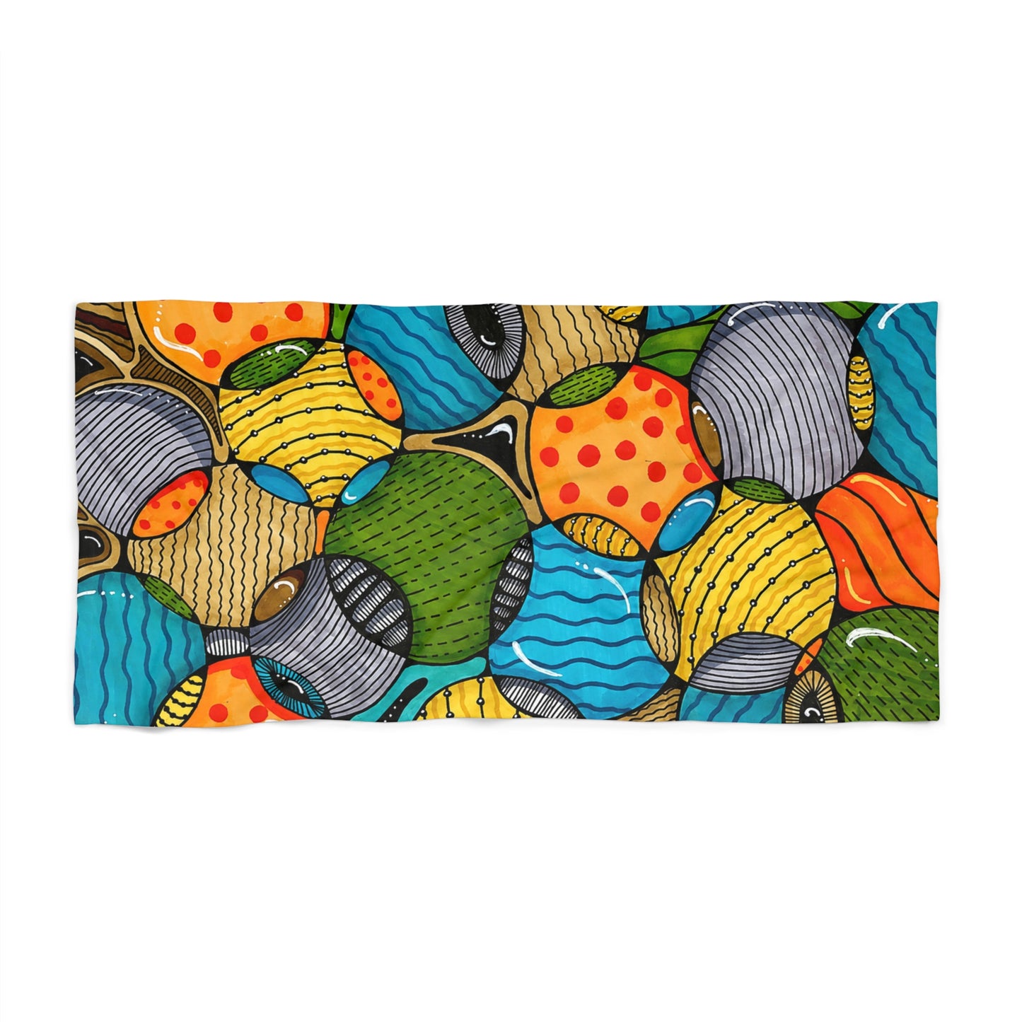 Funky Bubbles Beach Towel