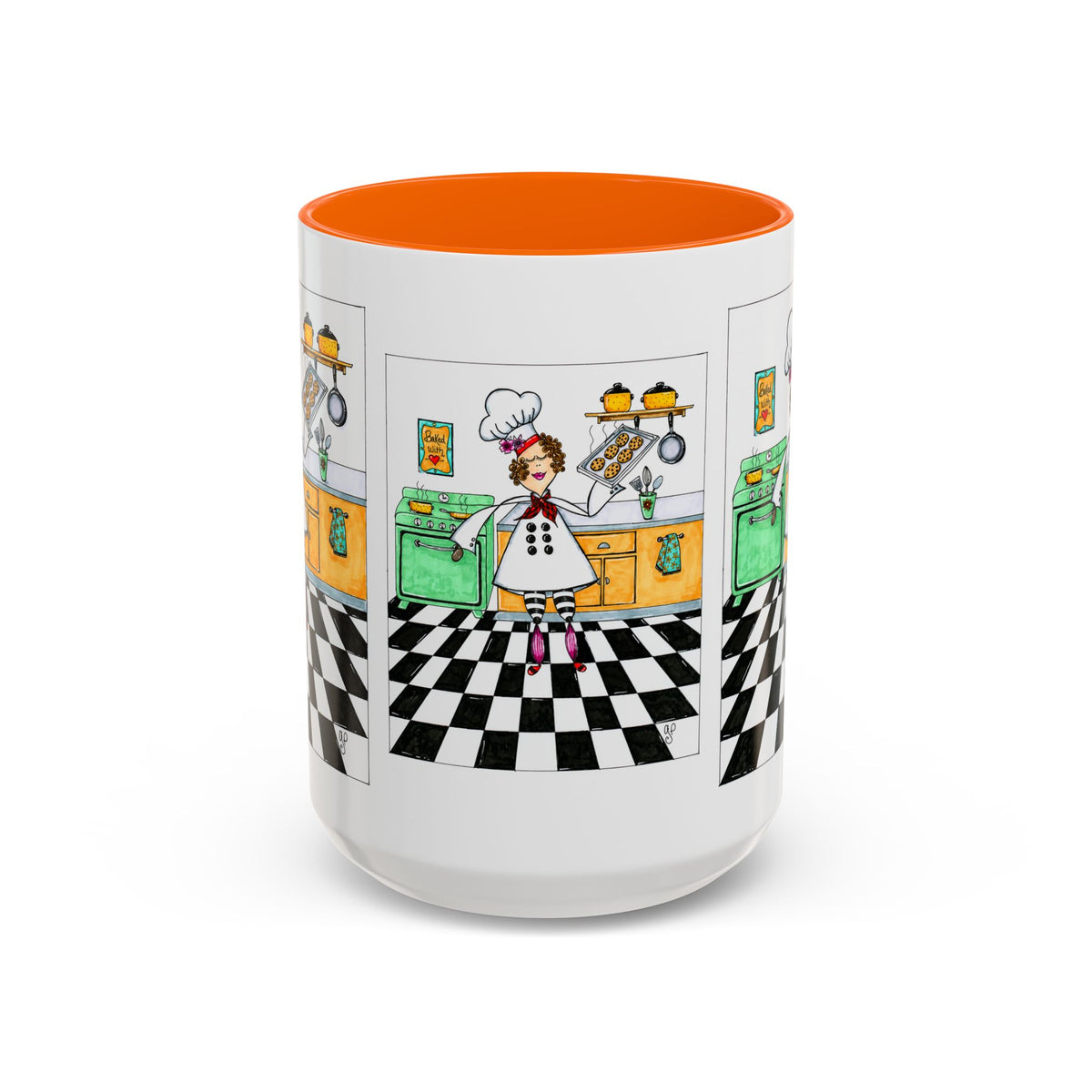 She Bakes! Accent Coffee Mug (11, 15oz)