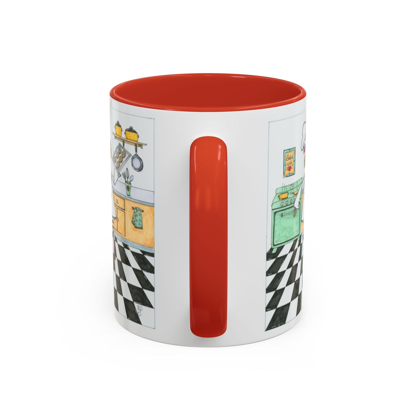She Bakes! Accent Coffee Mug (11, 15oz)