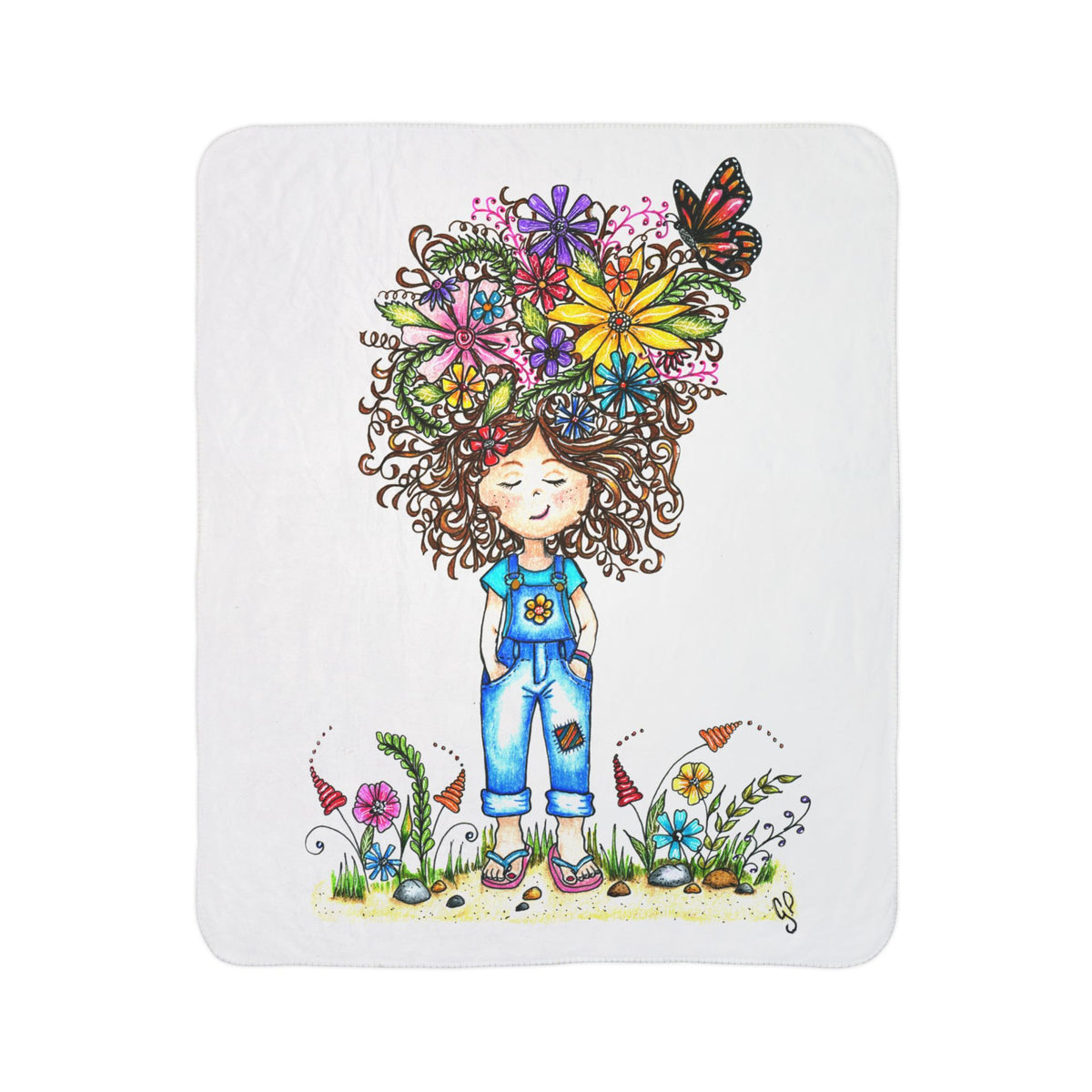 Free To Be Me! Fleece Sherpa Blanket