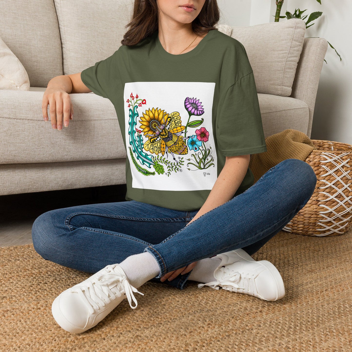 Boho Bumblebee Softstyle T-Shirt