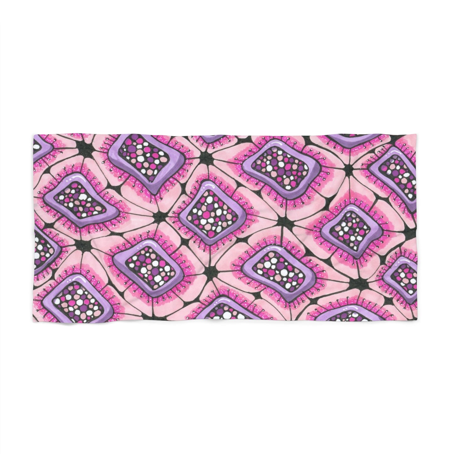 Punchy Pink Beach Towel