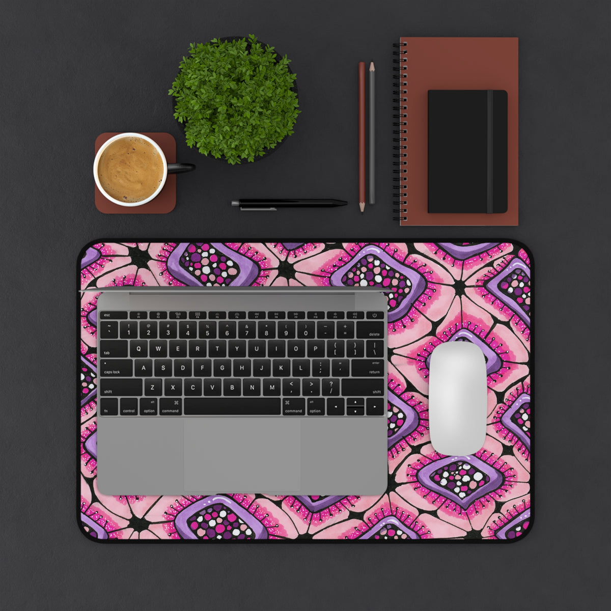 Punchy Pink Desk Mat