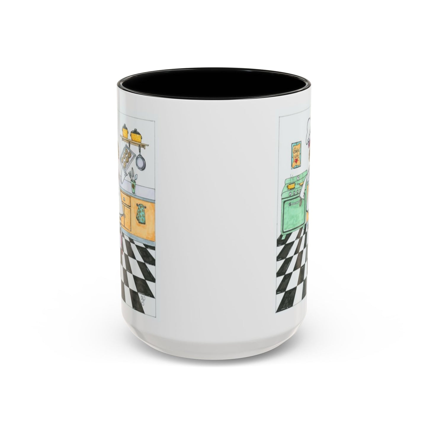 She Bakes! Accent Coffee Mug (11, 15oz)