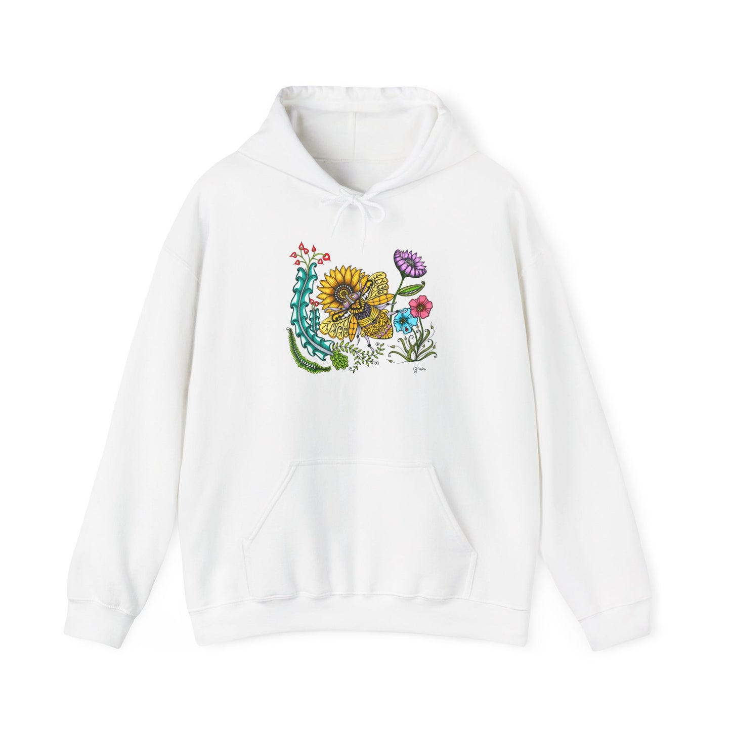 Boho Bumblebee Heavy Blend™ Hooded Sweatshirt