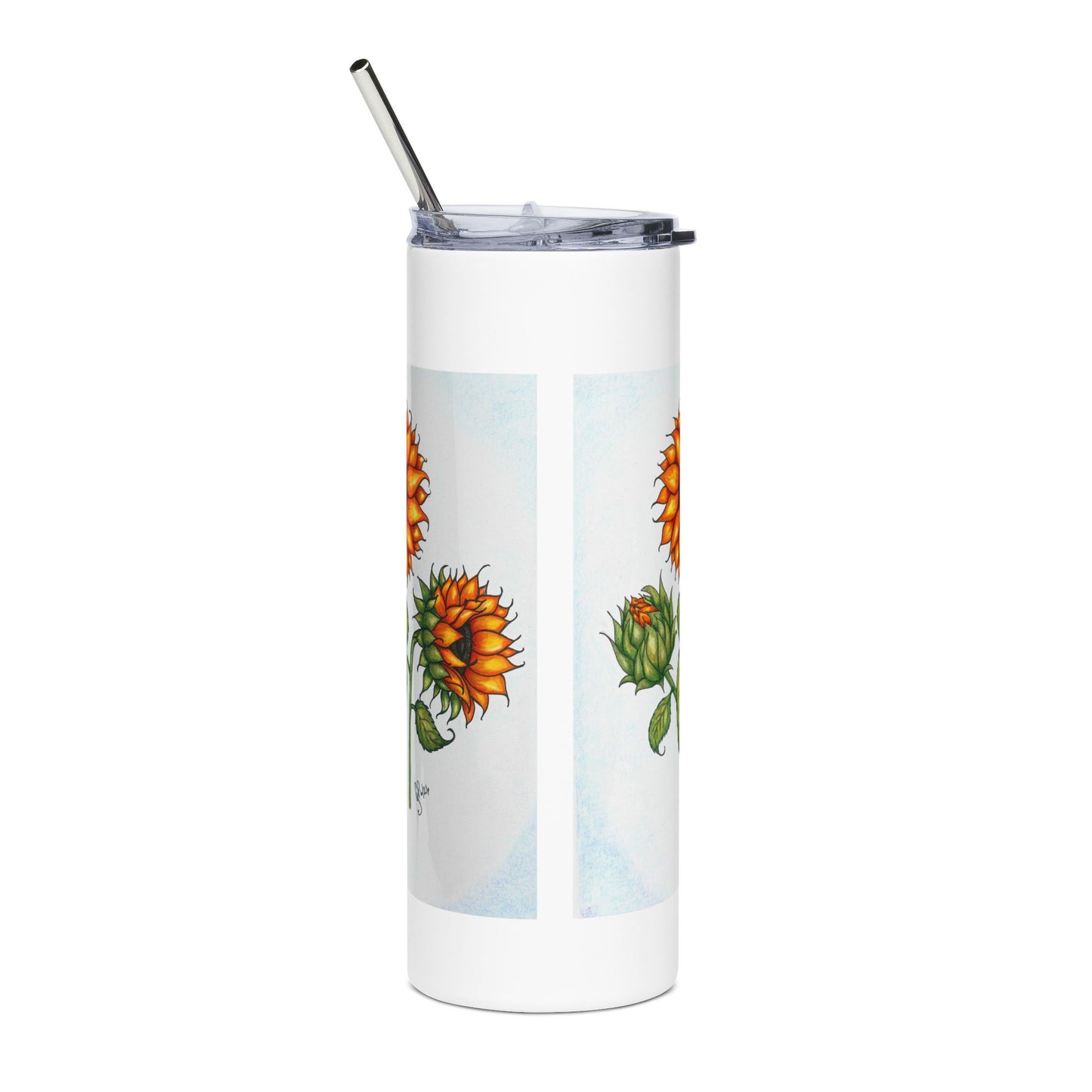 Sunflower Trio Stainless Steel Tumbler, 20oz