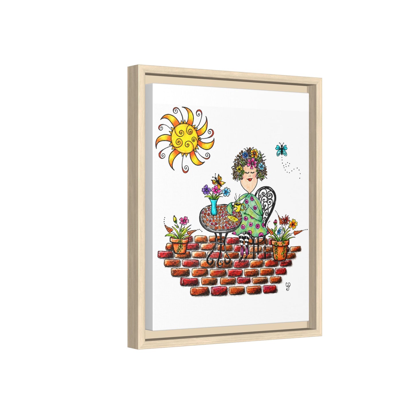 A Little Me Time Matte Canvas, Framed