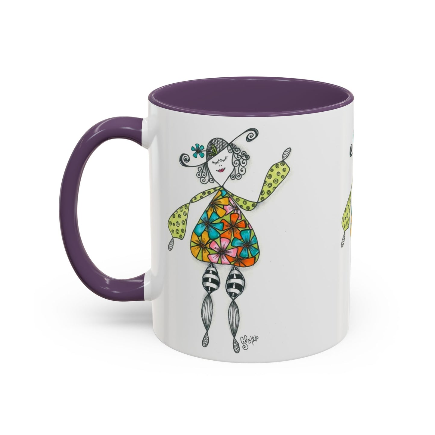 Carefree and Fancy Coffee Mug (11, 15oz)